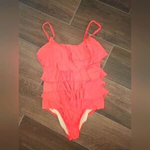KAREN KANE SWIMSUIT SZ 10 RUFFLED